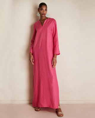 Mykonos Pink Caftan Dress