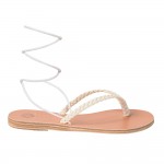 RHEA LEATHER SANDAL - White